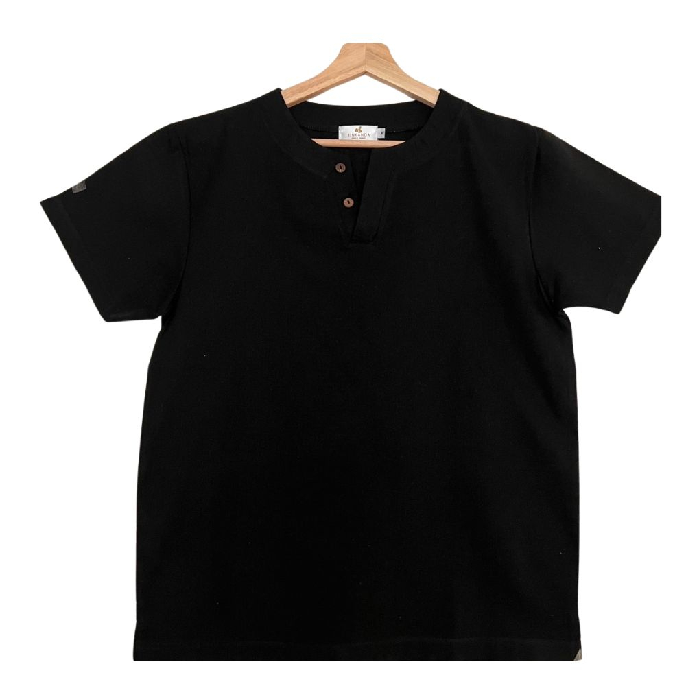 Camisa Negra de Lino