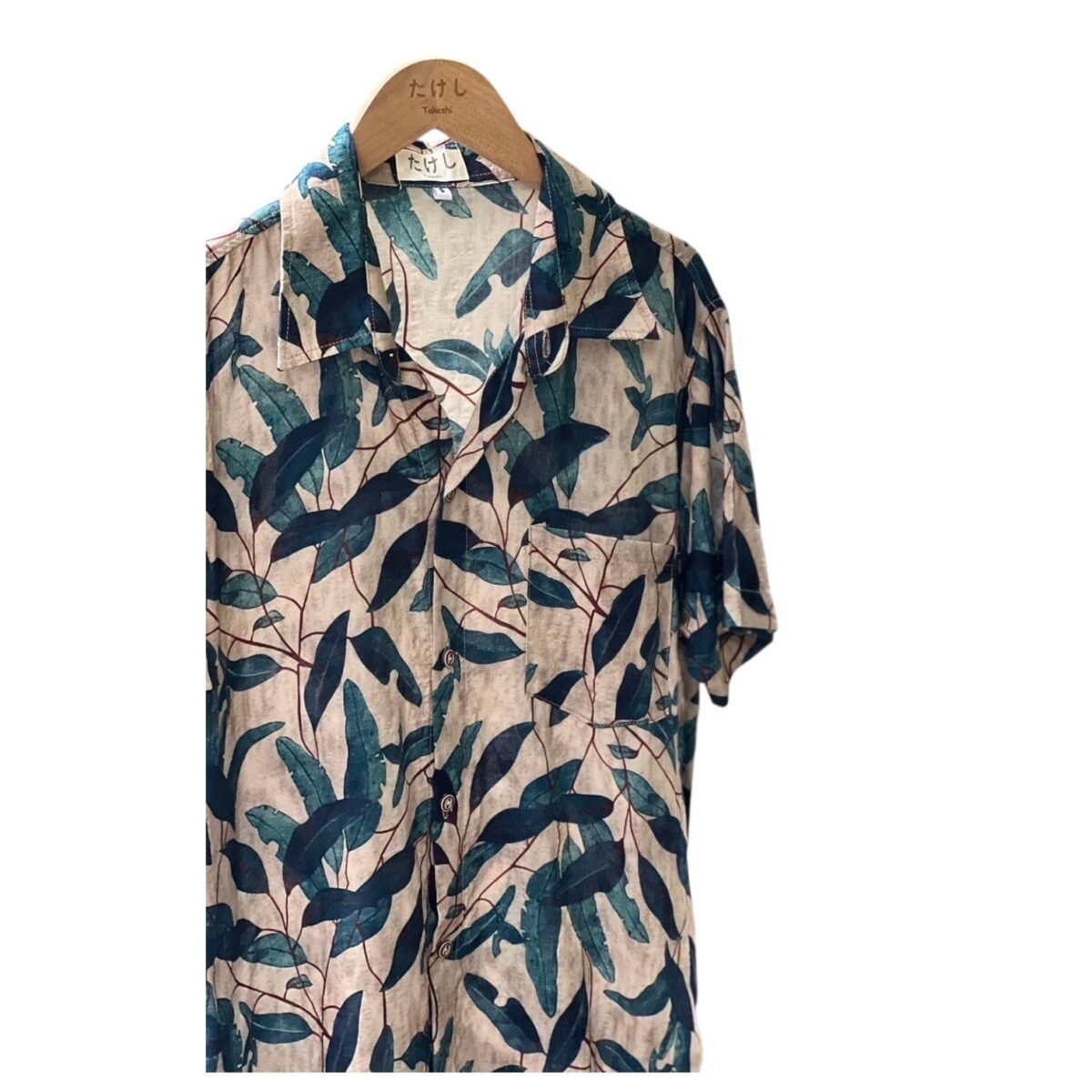 Camisa Hawaiana Tallos rojos