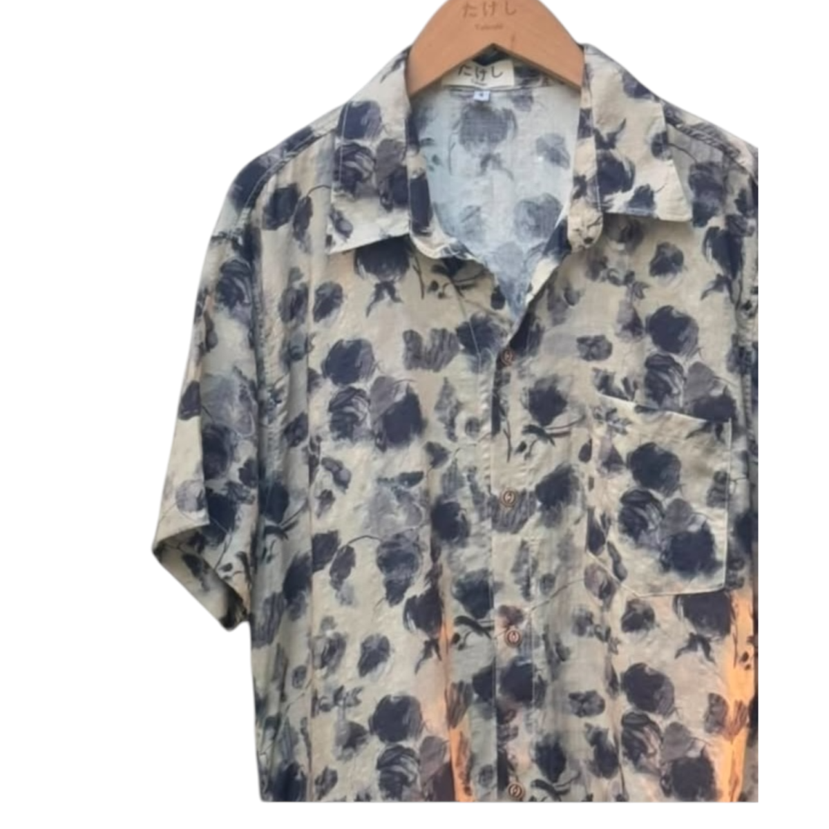 Camisa Hawaiana Flores difusas