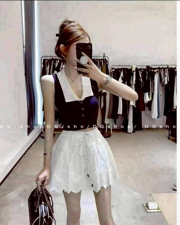 Falda Short de Lino Mini