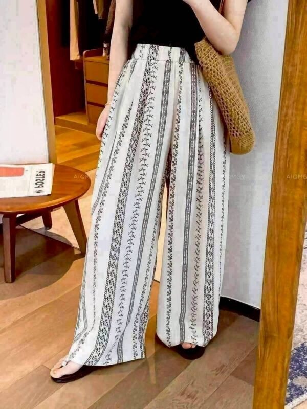 Pantalon Bordado Black and White